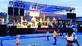 collierville festival stage sound lights power generator